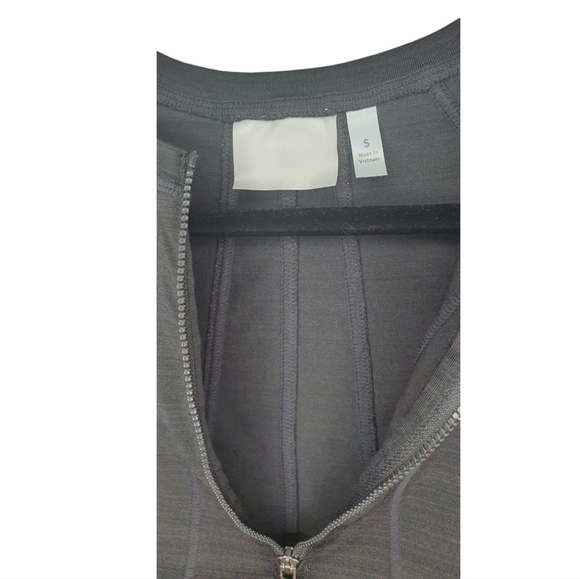 ATHLETA Long Sleeve Quarter Zip Top Black Women's Size S - Picture 7 of 11